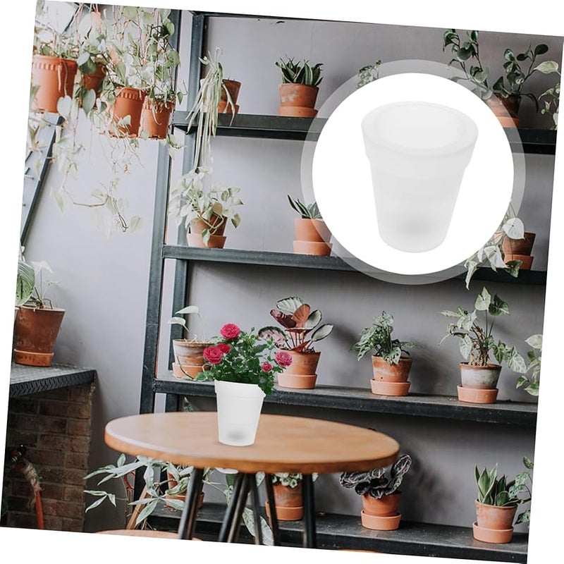 Solar Powered LED Flowerpot Light Outdoor Garden Landscape Lamp Warm White Glow - Image 2